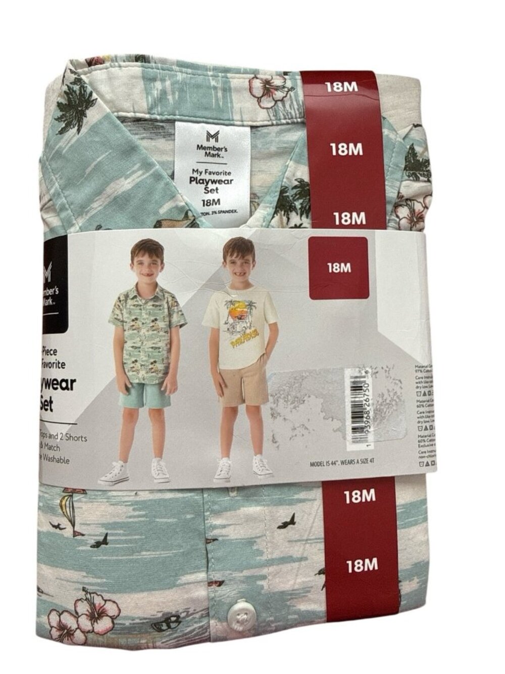 Member's Mark Boy's 4-Piece My Favorite Mix & Match Playwear Set-Size 18 Months